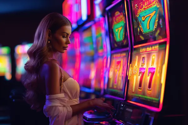 A man celebrating a winning moment on his laptop while gaming symbols float around him, capturing the excitement of 866JL games.