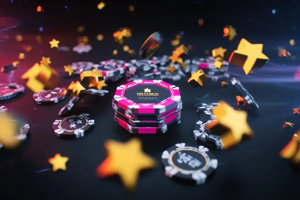 A glowing roulette wheel with cascading chips, symbolizing the engaging live and instant-win games available on 866JL.